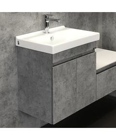 Купить COMFORTY. Тумба-умывальник "Осло-60" бетон светлый с раковиной Fest 60 F01 (00-00000835) по цене 17380 руб., в Санкт-Петебруге в интернет магазине 100-Систем, а также дургие товары COMFORTY из раздела Тумбы с умывальником и Мебель для ванной комнаты