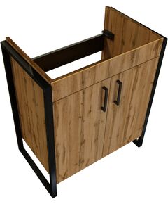 Купить 1MARKA Тумба Grunge Loft 70Н 2д Дуб Вотан (ц0000008499) по цене 17866 руб., в Санкт-Петебруге в интернет магазине 100-Систем, а также дургие товары 1MARKA из раздела Тумбы под раковину и Мебель для ванной комнаты