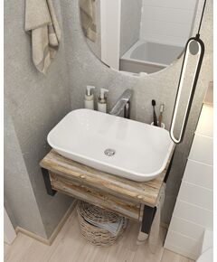 Купить 1MARKA Тумба GRUNGE LOFT 60П 1в.я Дуб Намибия (ц0000001579) по цене 16068 руб., в Санкт-Петебруге в интернет магазине 100-Систем, а также дургие товары 1MARKA из раздела Тумбы под раковину и Мебель для ванной комнаты