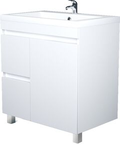 Купить 1Marka Тумба Cube 75Н 2в.я 1д Белый глянец (у79532) по цене 26158 руб., в Санкт-Петебруге в интернет магазине 100-Систем, а также дургие товары 1MARKA из раздела Тумбы под раковину и Мебель для ванной комнаты