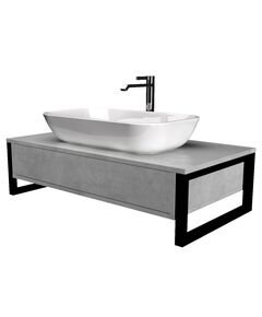Купить 1Marka Тумба GRUNGE LOFT 100П 1в.я Бетон светлый (у85853) по цене 21911 руб., в Санкт-Петебруге в интернет магазине 100-Систем, а также дургие товары 1MARKA из раздела Тумбы под раковину и Мебель для ванной комнаты