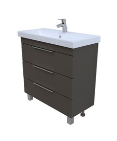 Купить 1Marka Тумба Gaula 80Н 3я Black (у92547) по цене 27350 руб., в Санкт-Петебруге в интернет магазине 100-Систем, а также дургие товары 1MARKA из раздела Тумбы под раковину и Мебель для ванной комнаты