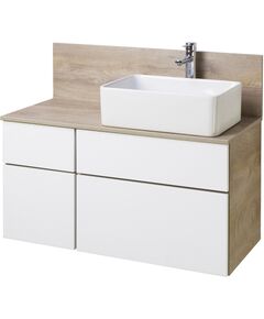 Купить Тумба с раковиной MILA 35x50 с универсальной столешницей дуб/белый AQUATON Мишель 1A2441K3MIDU0 (1a2441k3midu0) по цене 37615.6 руб., в Санкт-Петебруге в интернет магазине 100-Систем, а также дургие товары AQUATON из раздела Тумбы с умывальником и Мебель для ванной комнаты