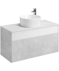 Купить Тумба с раковиной MILA 40 слэйт/белая AQUATON Марбл 1A2763K2MH4C0 (1a2763k2mh4c0) по цене 32887.9 руб., в Санкт-Петебруге в интернет магазине 100-Систем, а также дургие товары AQUATON из раздела Тумбы с умывальником и Мебель для ванной комнаты