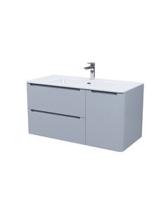 Купить Тумба с умывальником, подвесная, 100 см, светло-серый, Edifice, IDDIS, EDI10L0i95K подходит умыв. 0101000i28 (edi10l0i95k) по цене 62580 руб., в Санкт-Петебруге в интернет магазине 100-Систем, а также дургие товары IDDIS из раздела Тумбы с умывальником и Мебель для ванной комнаты