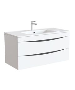 Купить Тумба с умывальником, подвесная, 100 см, белая, Cloud, IDDIS, CLO10W1i95K (clo10w1i95k) по цене 47980 руб., в Санкт-Петебруге в интернет магазине 100-Систем, а также дургие товары IDDIS из раздела Тумбы с умывальником и Мебель для ванной комнаты