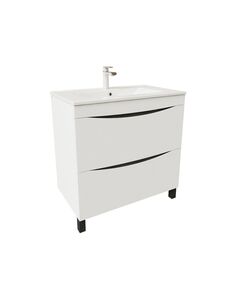 Купить Тумба с умывальником, напольная, 80 см, белая, Cloud, IDDIS, CLO80WFi95K (clo80wfi95k) по цене 46480 руб., в Санкт-Петебруге в интернет магазине 100-Систем, а также дургие товары IDDIS из раздела Тумбы с умывальником и Мебель для ванной комнаты