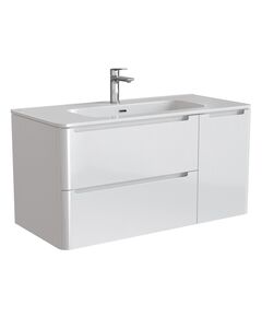 Купить Тумба с умывальником, подвесная, 100 см, белая, Edifice, IDDIS, EDI10W1i95K (edi10w1i95k) по цене 53880 руб., в Санкт-Петебруге в интернет магазине 100-Систем, а также дургие товары IDDIS из раздела Тумбы с умывальником и Мебель для ванной комнаты