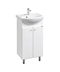 Купить Тумба с раковиной белый глянец 45 см Акватон Мира 1A1044K1MR010 (1a1044k1mr010) по цене 11144.6 руб., в Санкт-Петебруге в интернет магазине 100-Систем, а также дургие товары AQUATON из раздела Тумбы с умывальником и Мебель для ванной комнаты