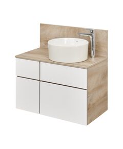 Купить Тумба с раковиной MILA 40 дуб/белый AQUATON Мишель 1A2445K2MIDU0 (1a2445k2midu0) по цене 35761.6 руб., в Санкт-Петебруге в интернет магазине 100-Систем, а также дургие товары AQUATON из раздела Тумбы с умывальником и Мебель для ванной комнаты