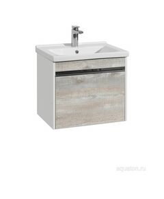Купить Тумба с раковиной Миранда 60 белая/бетон пайн AQUATON Капри 1A2301K1KPDA0 (1a2301k1kpda0) по цене 23545.8 руб., в Санкт-Петебруге в интернет магазине 100-Систем, а также дургие товары AQUATON из раздела Тумбы с умывальником и Мебель для ванной комнаты