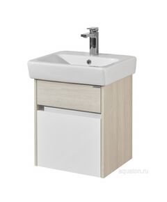 Купить Тумба с раковиной Акватон Верди Pro 50 подвесная, белый, ясень фабрик, 1A1959K1VDAV0 (1a1959k1vdav0) по цене 15532.4 руб., в Санкт-Петебруге в интернет магазине 100-Систем, а также дургие товары AQUATON из раздела Тумбы с умывальником и Мебель для ванной комнаты