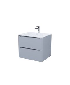 Купить Тумба с умывальником, подвесная, 60 см, светло-серый, Edifice, IDDIS, EDI60L0i95K подходит умыв. 0106000i28 (edi60l0i95k) по цене 49380 руб., в Санкт-Петебруге в интернет магазине 100-Систем, а также дургие товары IDDIS из раздела Тумбы с умывальником и Мебель для ванной комнаты