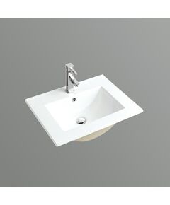 Купить Раковина CeramaLux 61 9060Е Белая (9060Е) по цене 7500 руб., в Санкт-Петебруге в интернет магазине 100-Систем, а также дургие товары CeramaLux из раздела Встраиваемые раковины и Раковины и пьедесталы