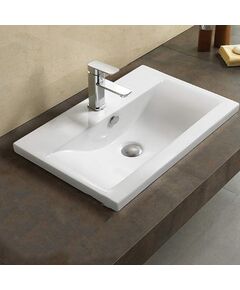 Купить CeramaLux N 9393-50 Раковина врезная 500*395*185 (9393-50) по цене 9300 руб., в Санкт-Петебруге в интернет магазине 100-Систем, а также дургие товары CeramaLux из раздела Встраиваемые раковины и Раковины и пьедесталы