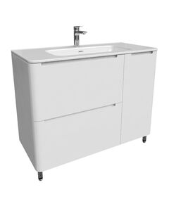 Купить Тумба с умывальником, напольная, 100 см, белая, Edifice, IDDIS, EDI10WFi95K (edi10wfi95k) по цене 61380 руб., в Санкт-Петебруге в интернет магазине 100-Систем, а также дургие товары IDDIS из раздела Тумбы с умывальником и Мебель для ванной комнаты