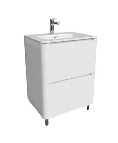 Купить Тумба с умывальником, напольная, 60 см, белая, Edifice, IDDIS, EDI60WFi95K (edi60wfi95k) по цене 43680 руб., в Санкт-Петебруге в интернет магазине 100-Систем, а также дургие товары IDDIS из раздела Тумбы с умывальником и Мебель для ванной комнаты
