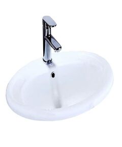 Купить Раковина CeramaLux 56 3172 Белая (3172) по цене 7350 руб., в Санкт-Петебруге в интернет магазине 100-Систем, а также дургие товары CeramaLux из раздела Встраиваемые раковины и Раковины и пьедесталы