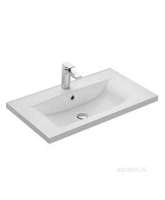 Купить Раковина AQUATON Айрис 80 белая 1A722931AG010 (1a722931ag010) по цене 13688.7 руб., в Санкт-Петебруге в интернет магазине 100-Систем, а также дургие товары AQUATON из раздела Встраиваемые раковины и Раковины и пьедесталы