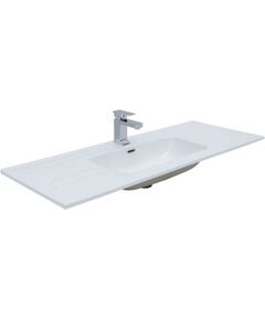 Купить Раковина Aquanet Flat 120 белая (00254366) по цене 22410 руб., в Санкт-Петебруге в интернет магазине 100-Систем, а также дургие товары AQUANET из раздела Встраиваемые раковины и Раковины и пьедесталы