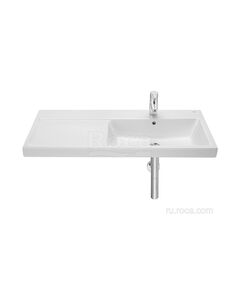 Купить Раковина Roca The Gap Plus высокий бортик, 1 отверстие 100х46 правая 3270ME004 (3270ME004) по цене 22142.77 руб., в Санкт-Петебруге в интернет магазине 100-Систем, а также дургие товары ROCA из раздела Встраиваемые раковины и Раковины и пьедесталы