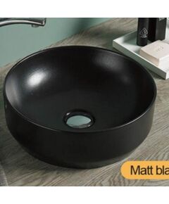 Купить Раковина-чаша CeramaLux 35 7078DMB Черная (7078dmb) по цене 16038.75 руб., в Санкт-Петебруге в интернет магазине 100-Систем, а также дургие товары CeramaLux из раздела Накладные раковины и Раковины и пьедесталы