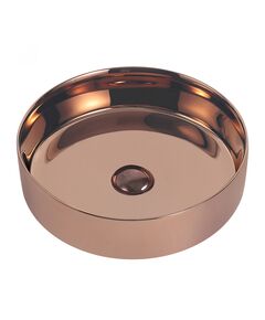 Купить Раковина накладная ABBER Bequem AC2109RG розовое золото (ac2109rg) по цене 11900 руб., в Санкт-Петебруге в интернет магазине 100-Систем, а также дургие товары ABBER из раздела Накладные раковины и Раковины и пьедесталы