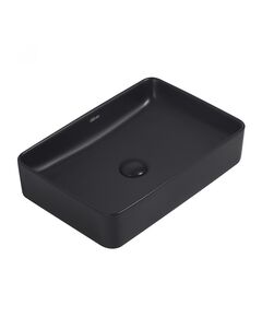 Купить Раковина накладная ABBER Rechteck AC2207MB черная матовая (ac2207mb) по цене 10200 руб., в Санкт-Петебруге в интернет магазине 100-Систем, а также дургие товары ABBER из раздела Накладные раковины и Раковины и пьедесталы