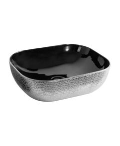 Купить Раковина-чаша CeramaLux 50 D1302H0 Серебро Черная (d1302h020) по цене 7300 руб., в Санкт-Петебруге в интернет магазине 100-Систем, а также дургие товары CeramaLux из раздела Накладные раковины и Раковины и пьедесталы