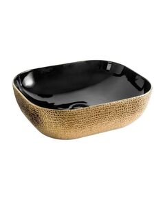 Купить Раковина-чаша CeramaLux 50 D1302H0 Золото Черная (d1302h022) по цене 7300 руб., в Санкт-Петебруге в интернет магазине 100-Систем, а также дургие товары CeramaLux из раздела Накладные раковины и Раковины и пьедесталы