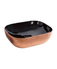 Купить Раковина-чаша CeramaLux 50 D1302H0 Бронза Черная (d1302h024) по цене 7300 руб., в Санкт-Петебруге в интернет магазине 100-Систем, а также дургие товары CeramaLux из раздела Накладные раковины и Раковины и пьедесталы