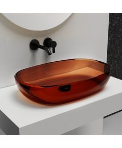 Купить Раковина накладная прозрачная ABBER Kristall AT2805Opal (at2805opal) по цене 40800 руб., в Санкт-Петебруге в интернет магазине 100-Систем, а также дургие товары ABBER из раздела Накладные раковины и Раковины и пьедесталы