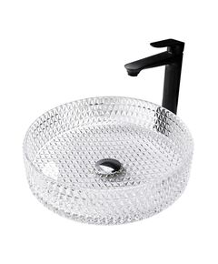 Купить Раковина накладная стеклянная ABBER Glas AK2301 прозрачная (ak2301) по цене 12325 руб., в Санкт-Петебруге в интернет магазине 100-Систем, а также дургие товары ABBER из раздела Накладные раковины и Раковины и пьедесталы