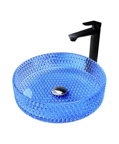 Купить Раковина накладная стеклянная ABBER Glas AK2301DB синяя (ak2301db) по цене 21100 руб., в Санкт-Петебруге в интернет магазине 100-Систем, а также дургие товары ABBER из раздела Накладные раковины и Раковины и пьедесталы