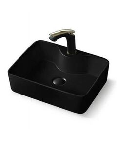Купить Раковина керамическая Vincea VBS-127MB, 475*365*130, накладная, цвет матовый черный, , шт (VBS-127MB) по цене 11029.5 руб., в Санкт-Петебруге в интернет магазине 100-Систем, а также дургие товары Vincea из раздела Накладные раковины и Раковины и пьедесталы