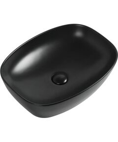 Купить Раковина Aquanet Fine-1-MB 50 черный матовый (FINE-1-MB) по цене 15410 руб., в Санкт-Петебруге в интернет магазине 100-Систем, а также дургие товары AQUANET из раздела Накладные раковины и Раковины и пьедесталы