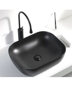 Купить Раковина Aquanet Lake-1-MB 39,5 черный (lake-1-mb) по цене 15410 руб., в Санкт-Петебруге в интернет магазине 100-Систем, а также дургие товары AQUANET из раздела Накладные раковины и Раковины и пьедесталы