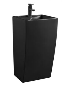 Купить Раковина напольная Azario COMELLA 42х48х83 Черный матовый  (az-314mb) по цене 44855.99 руб., в Санкт-Петебруге в интернет магазине 100-Систем, а также дургие товары Azario из раздела Напольные раковины и Раковины и пьедесталы