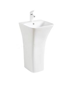 Купить Раковина CeramaLux 34 G-515 Белая (g-515) по цене 15950 руб., в Санкт-Петебруге в интернет магазине 100-Систем, а также дургие товары CeramaLux из раздела Напольные раковины и Раковины и пьедесталы