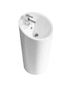 Купить Раковина CeramaLux 46 P7030L Белая (p7030l) по цене 27600 руб., в Санкт-Петебруге в интернет магазине 100-Систем, а также дургие товары CeramaLux из раздела Напольные раковины и Раковины и пьедесталы