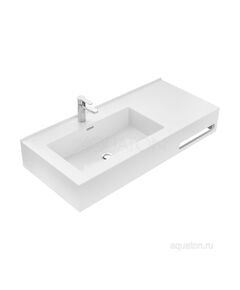 Купить Раковина AQUATON Квадро Про 100 левая 1A733331QA01L (1a733331qa01l) по цене 28417.7 руб., в Санкт-Петебруге в интернет магазине 100-Систем, а также дургие товары AQUATON из раздела Подвесные раковины и Раковины и пьедесталы