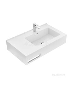 Купить Раковина AQUATON Квадро Про 80 правая 1A734331QA01R (1a734331qa01r) по цене 24606.7 руб., в Санкт-Петебруге в интернет магазине 100-Систем, а также дургие товары AQUATON из раздела Подвесные раковины и Раковины и пьедесталы