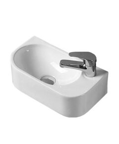Купить Раковина керамическая Vincea VBS-506L, 400*215*120, подвесная, цвет белый, левая, , шт (vbs-506l) по цене 4265.5 руб., в Санкт-Петебруге в интернет магазине 100-Систем, а также дургие товары Vincea из раздела Подвесные раковины и Раковины и пьедесталы