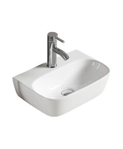 Купить Раковина CeramaLux 42 78401 Белая (78401) по цене 8400 руб., в Санкт-Петебруге в интернет магазине 100-Систем, а также дургие товары CeramaLux из раздела Подвесные раковины и Раковины и пьедесталы