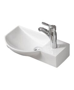 Купить CeramaLux N 7947BL Раковина накладная  45 см (7947bl) по цене 7300 руб., в Санкт-Петебруге в интернет магазине 100-Систем, а также дургие товары CeramaLux из раздела Подвесные раковины и Раковины и пьедесталы