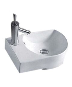 Купить Раковина CeramaLux 41 9273R Белая (9273r) по цене 7300 руб., в Санкт-Петебруге в интернет магазине 100-Систем, а также дургие товары CeramaLux из раздела Подвесные раковины и Раковины и пьедесталы