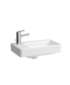 Купить Раковина Laufen Pro S 48 8.1595 L Белая (8.1595.5.000.104.1) по цене 11989.77 руб., в Санкт-Петебруге в интернет магазине 100-Систем, а также дургие товары LAUFEN из раздела Подвесные раковины и Раковины и пьедесталы