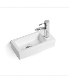 Купить Раковина керамическая Vincea VBS-133R, 370*180*90, подвесная, цвет белый, правая, , шт (vbs-133r) по цене 4493.5 руб., в Санкт-Петебруге в интернет магазине 100-Систем, а также дургие товары Vincea из раздела Подвесные раковины и Раковины и пьедесталы