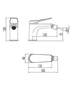 Купить Смеситель Lemark Bronx LM3708GM для биде (lm3708gm) по цене 17540 руб., в Санкт-Петебруге в интернет магазине 100-Систем, а также дургие товары LEMARK из раздела Смесители для биде и Смесители