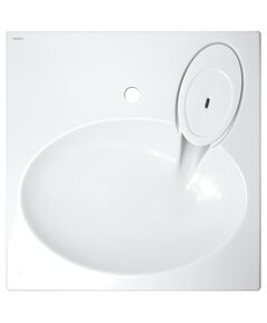 Купить Раковина подвесная Azario Elegance 59.2х59.2х9 Белый  (cs00078300) по цене 9873 руб., в Санкт-Петебруге в интернет магазине 100-Систем, а также дургие товары Azario из раздела Раковины над стиральной машиной и Раковины и пьедесталы